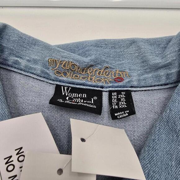 Women with Control XL My Wonder Denim Collection Denim Jacket A516243 NWT - Picture 16 of 16